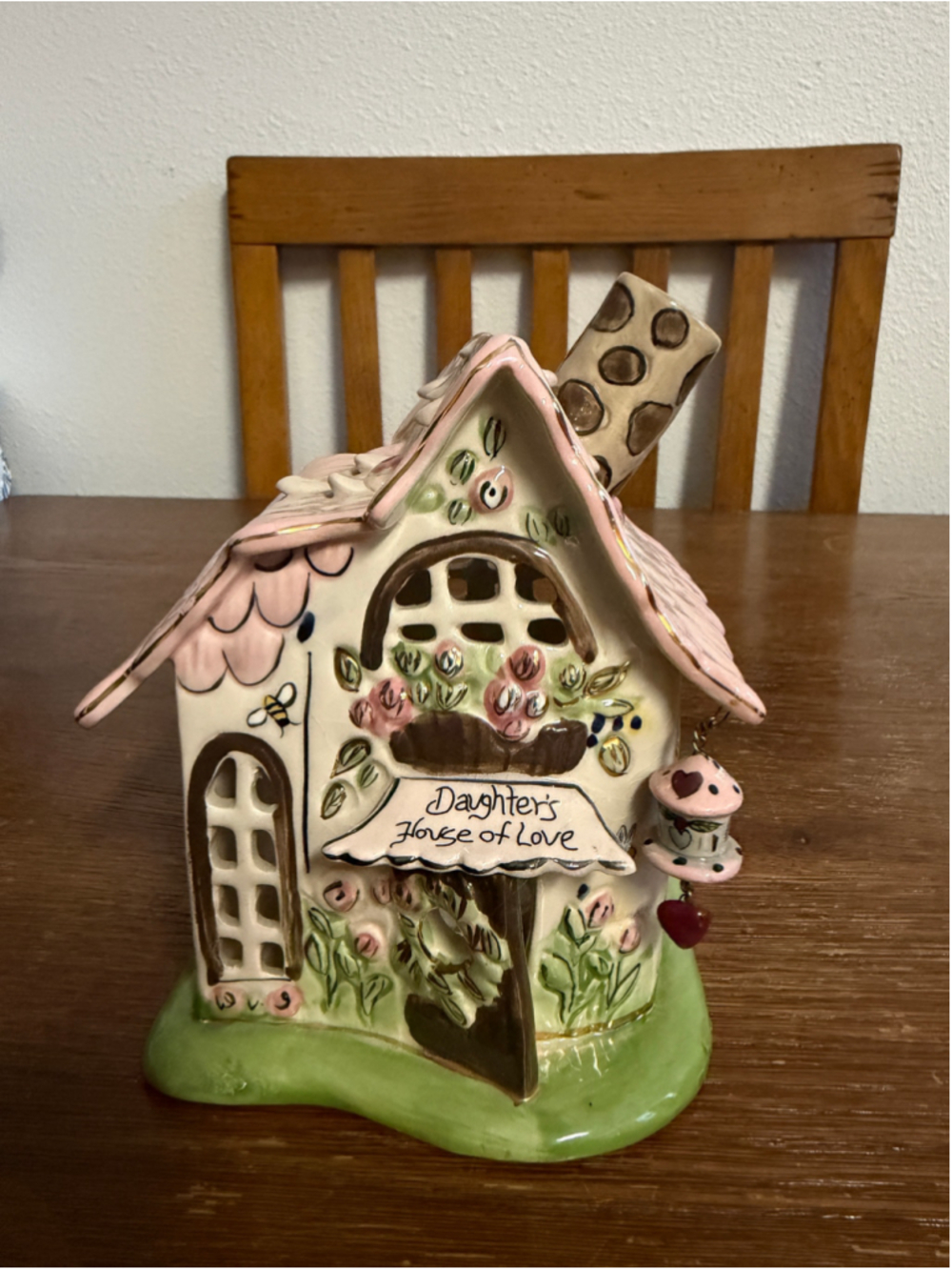 Blue Sky Clayworks Daughter’s House of Love Tea Light Candle House Heather Goldm